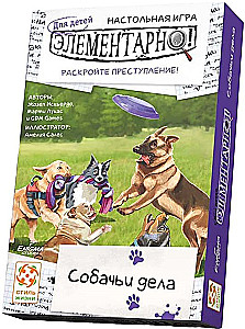 Brettspiel - Elementar. Enthülle das Verbrechen. Hundevergehen