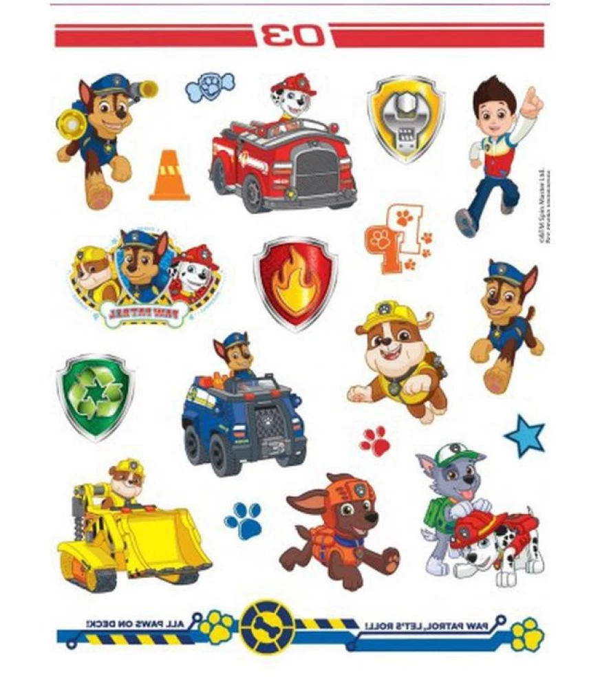 Übersichtliche Tattoos - Paw Patrol