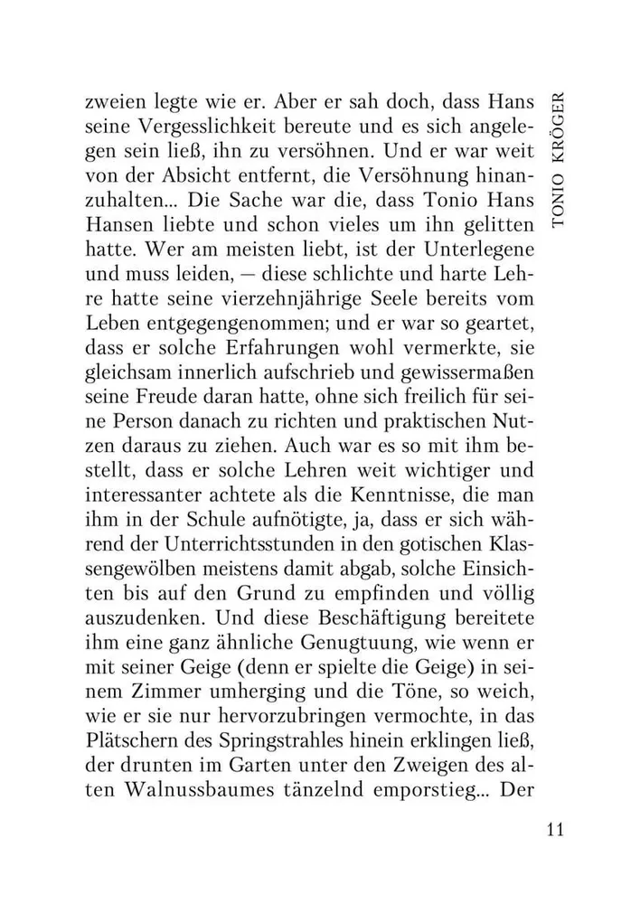 Tonio Kröger. Deutsche Novellen des 20. Jahrhunderts : Buch zum Lesen in deutscher Sprache