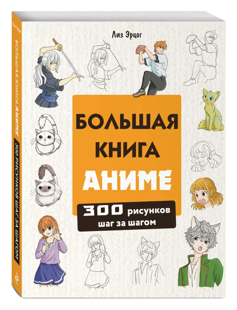 Großes Buch über Anime. 300 Zeichnungen Schritt für Schritt