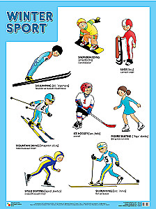 Winter Sport (Зимние виды спорта), плакат 45х60