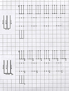 Übungsblätter mit Ausgangspunkten. Druckbuchstaben