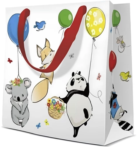 Geschenktüte - Animals Party (17x17x6)