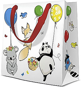 Geschenktüte - Animals Party (17x17x6)