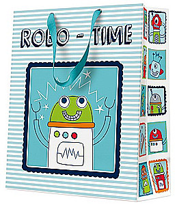 Geschenktüte - Robo-Time (20x25x10)