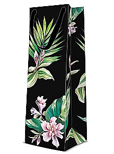 Geschenkbeutel - Exotische Blumen (12x37x10)