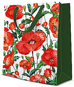 Geschenktüte - Flanders Poppy (20x25x10)