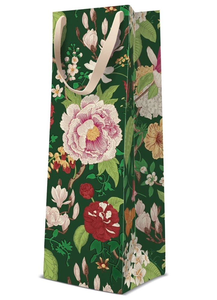 Geschenktüte - Classic Flowers (12x37x10)