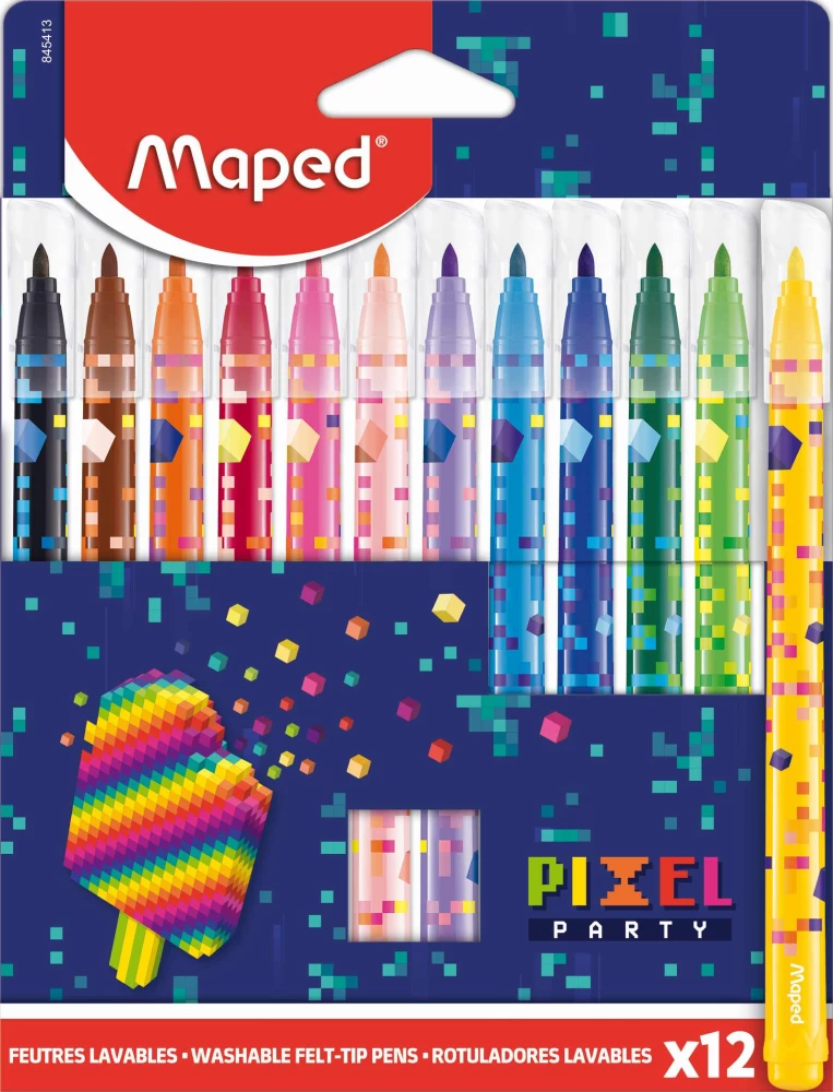 Фломастеры - Maped. Pixel Party, 12 цветов