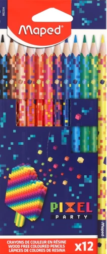 Buntstifte - Maped. Pixel Party, 12 Farben