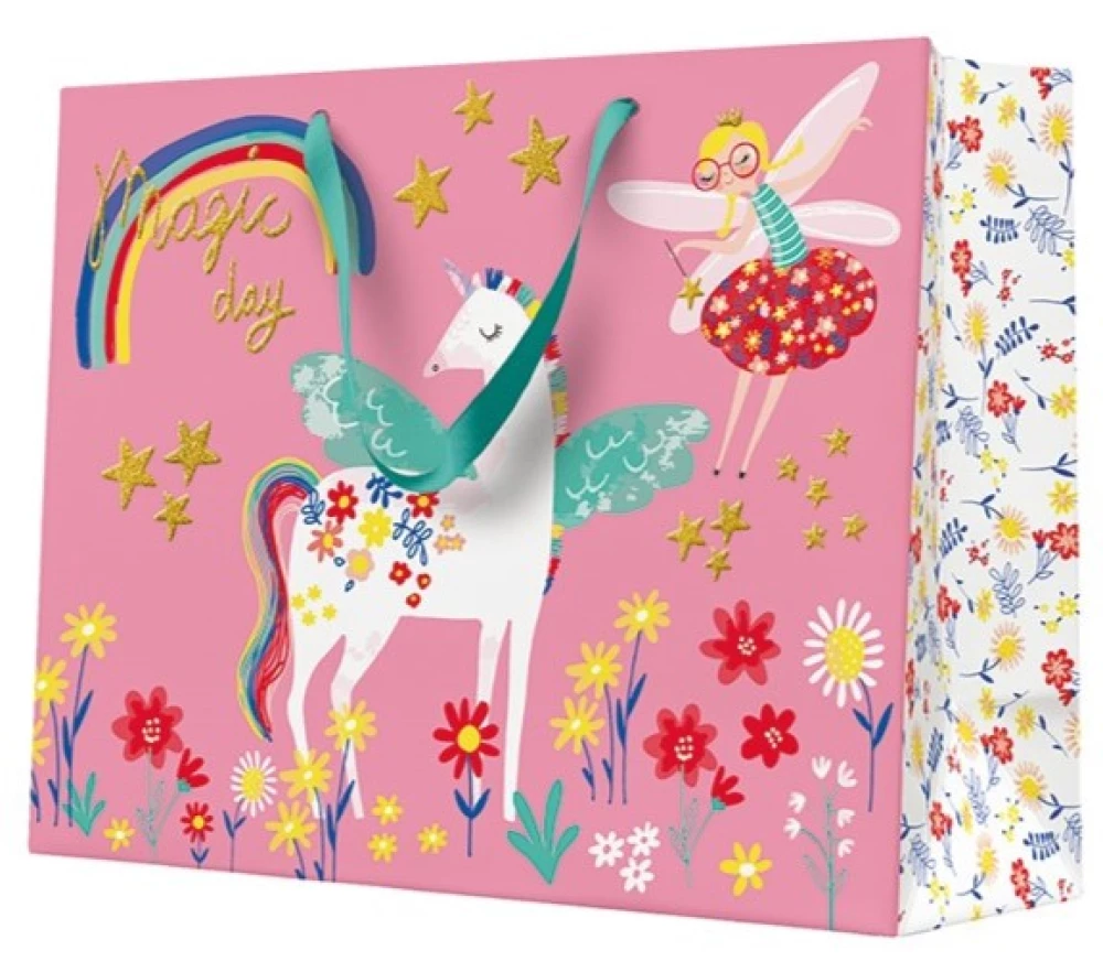 Geschenktüte - Unicorn (33.5x26.5x13)