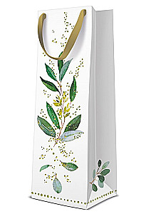 Geschenkbeutel - Golden Eucalyptus (12x37x10)