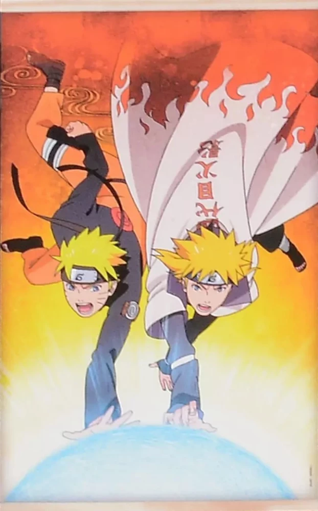 Diamantbild zum Aufhängen - Naruto. Naruto und Minato