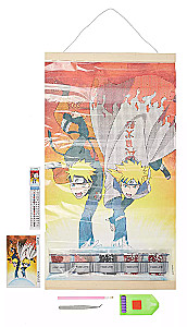 Diamantbild zum Aufhängen - Naruto. Naruto und Minato