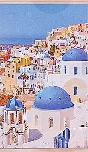 Malbuch für Zahlen – Sonniges Santorini