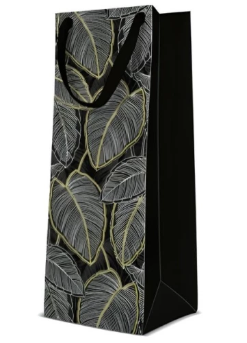 Подарочный пакет - Jungle Leaves (12x37x10)