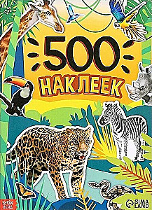 500 Aufkleber. Tiere