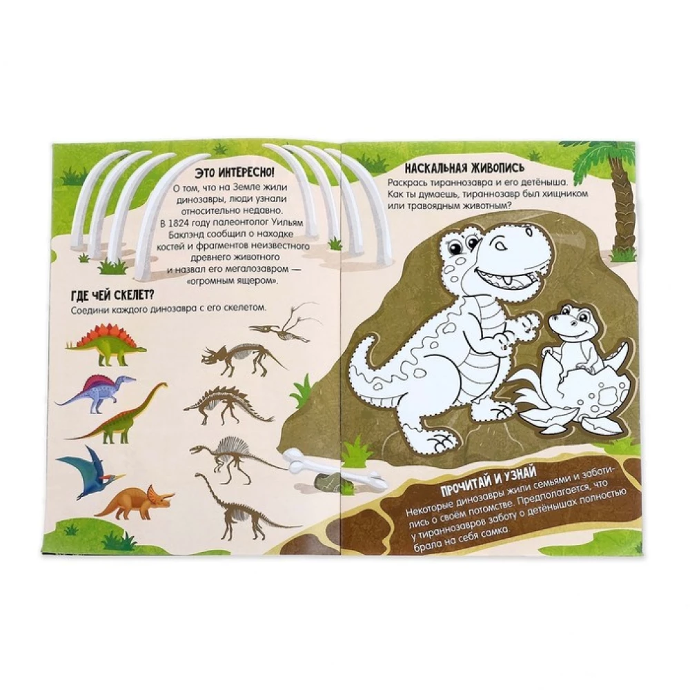 Superaktivitätsbuch mit wachsendem Spielzeug - Dinosaurier