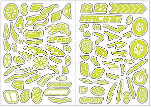 Leuchtende Aufkleber - Autos auf Aufrüstung