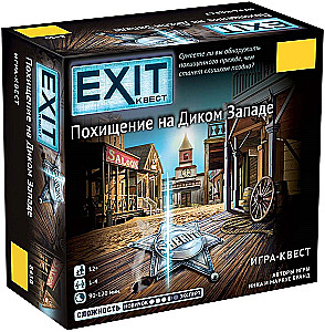 Brettspiel - Exit Quest. Entführung im Wilden Westen