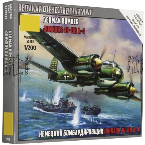 Bausatzmodell - Deutsches Flugzeug Junkers 88A4