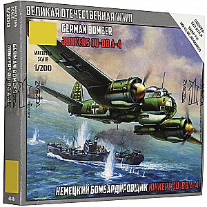 Bausatzmodell - Deutsches Flugzeug Junkers 88A4