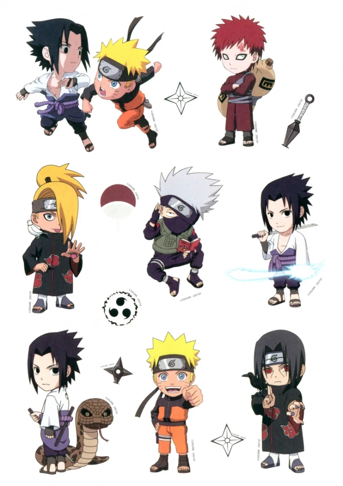 Sticker-Set Naruto. Design 3