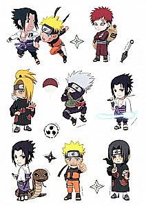 Sticker-Set Naruto. Design 3