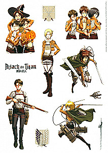 Sticker-Set Attack on Titan. Design 1