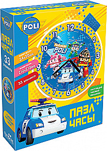 Puzzle-Uhr - Robocar, 33 Teile