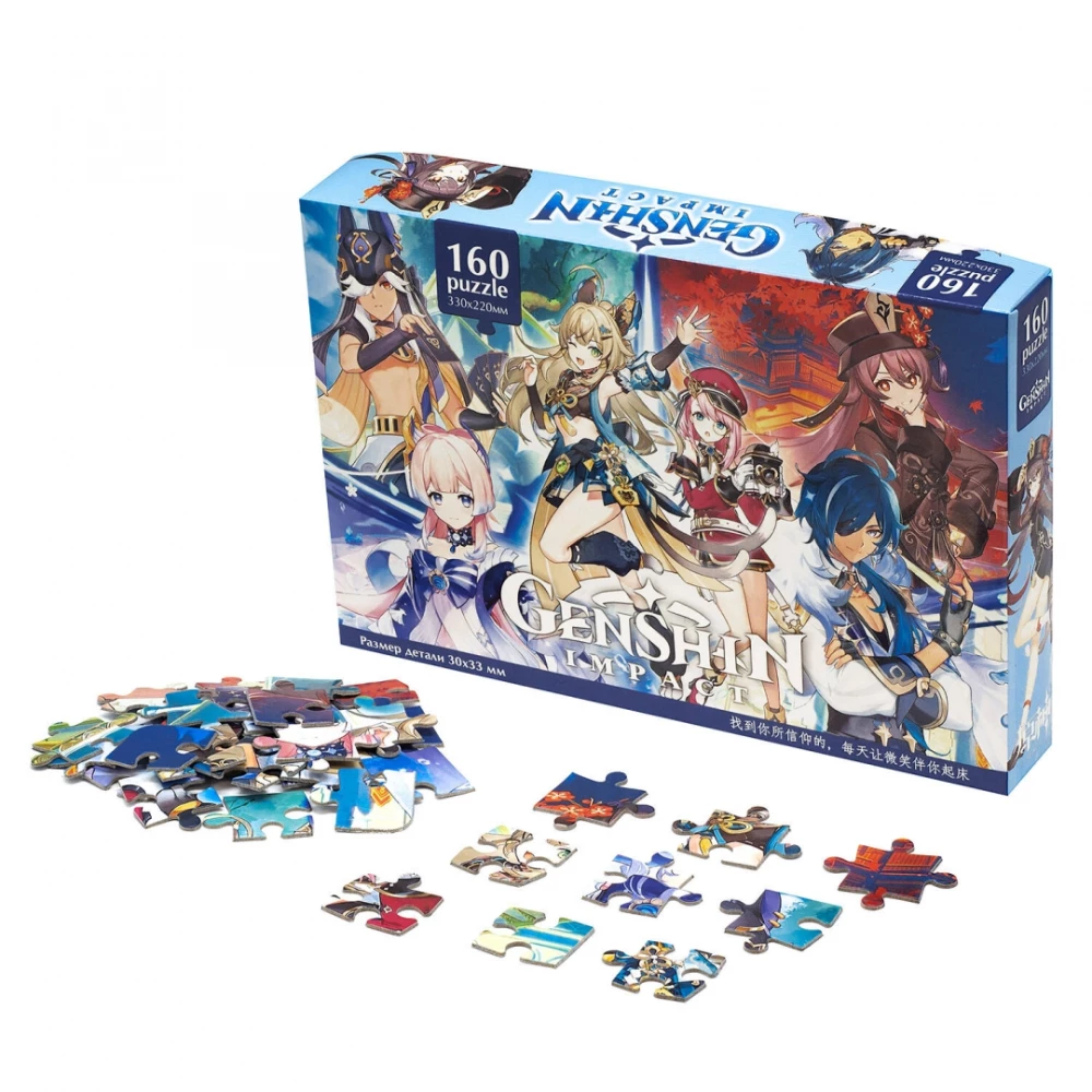 Puzzle-160. Genshin. Team aus Teyvat