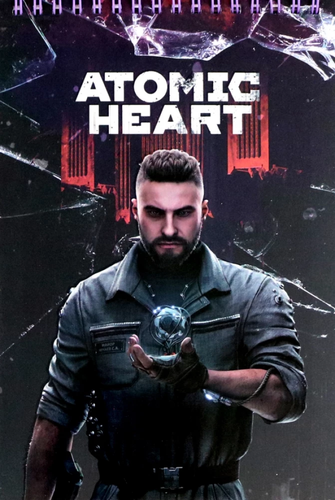 Kreatives Notizbuch mit Stickern Atomic Heart. Major Nechajev, A5