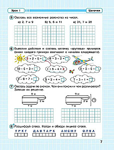 Mathematik. 2. Klasse. Kontinuierlicher Mathematikkurs. Teil 1