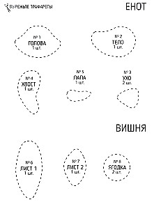 Броши из шерсти. Техника сухого валяния. Енотик с вишенкой