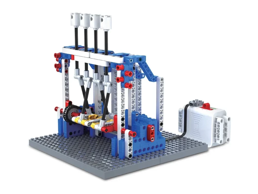 Konstrukteur mit Mechanismen Z-BOTS. Hauptmechanismen der Fahrzeuge (686 Teile)