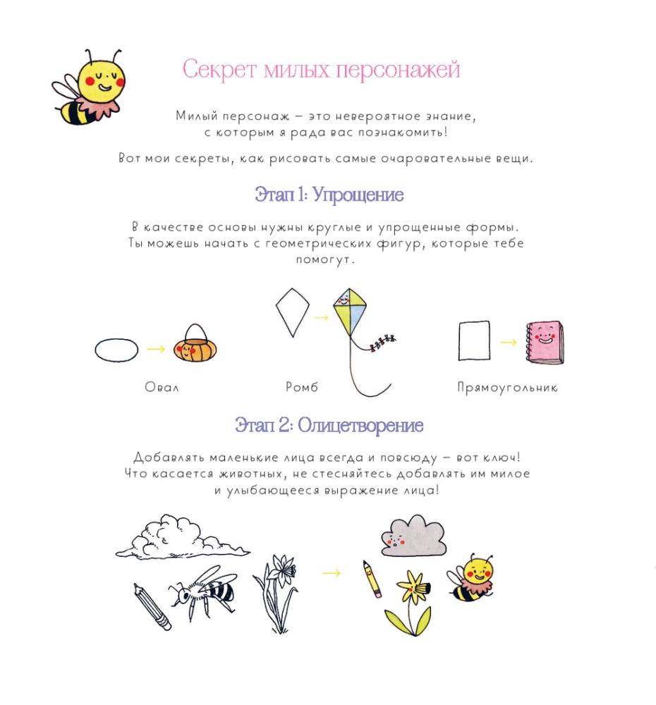 Твои милые рисунки. Учимся рисовать 300+ очаровательных персонажей из чего угодно