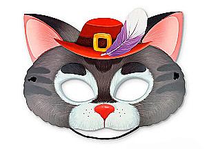 Masken für Märchen aus eigener Hand. Katze, Hund, Hahn, Maus. 4 Masken