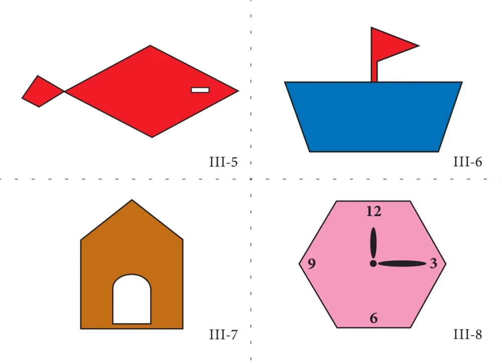 Mathematik für Kinder von 5-6 Jahren. Demonstrationsmaterial