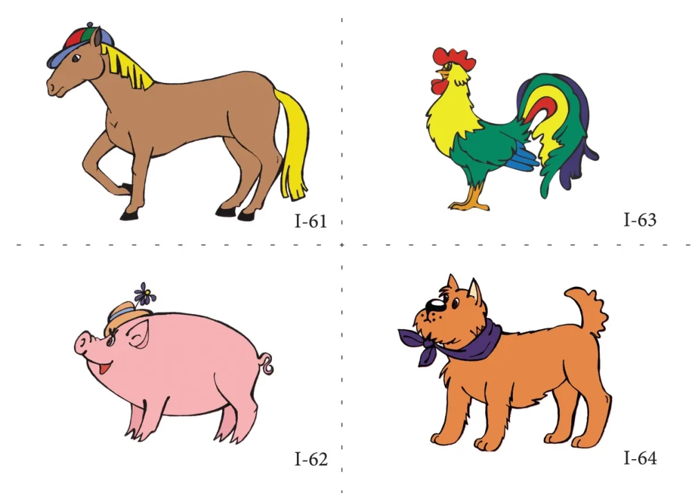 Mathematik für Kinder von 5-6 Jahren. Demonstrationsmaterial