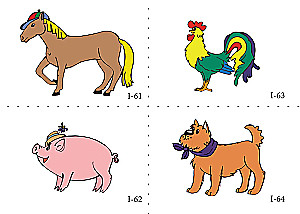 Mathematik für Kinder von 5-6 Jahren. Demonstrationsmaterial