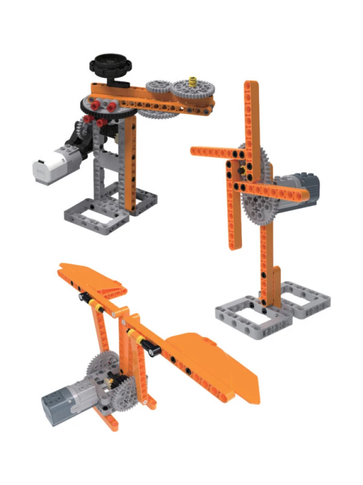 Konstruktionsspielzeug mit Mechanismen Z-BOTS. Baumaschinen (478 Teile)