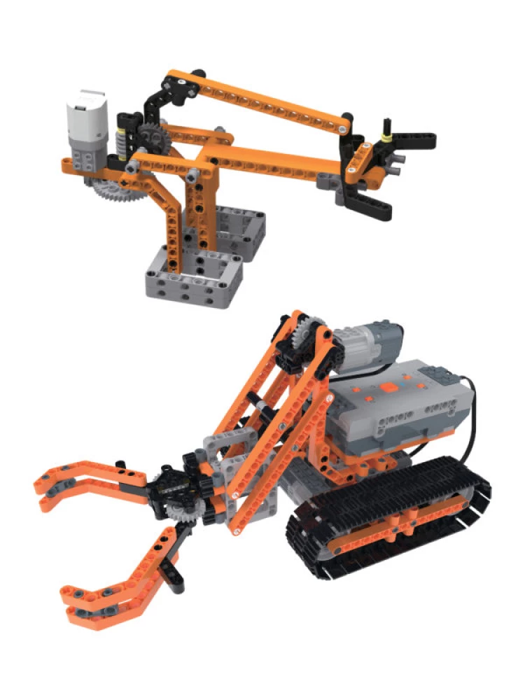 Konstruktionsspielzeug mit Mechanismen Z-BOTS. Baumaschinen (478 Teile)