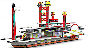 Kartonkonstruktor 3D Dampfschiff + Buch