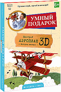 Flugzeug. Karton 3D-Bausatz + Buch