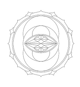 Mandala nach den Codes der Sakralen Geometrie. Malbuch. Geschenkediaktion