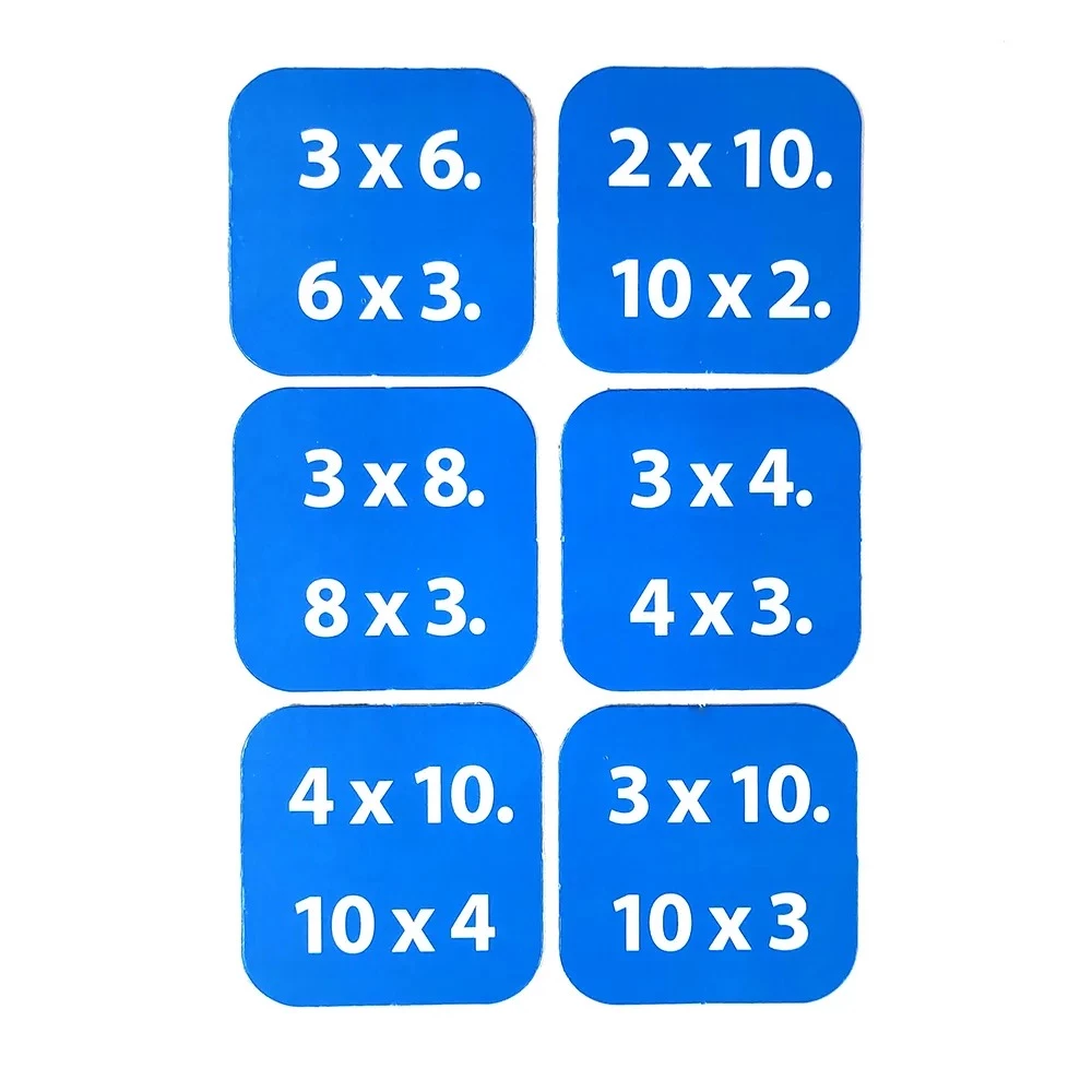 Brettspiel - Mathematisches Lotto. Multiplikationstabelle