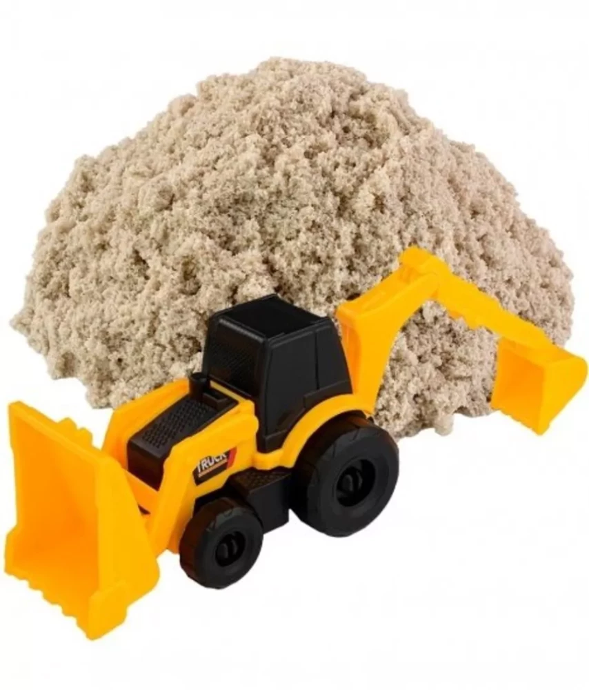 Kinetischer Sand, 1 kg mit Traktor-Spielzeug, Sandspielzeug