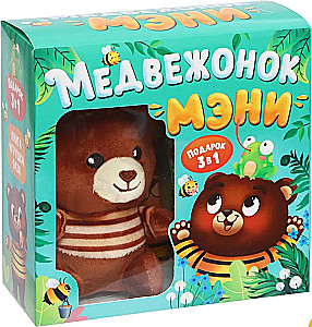 Медвежонок Мэни. Набор 3 в1 (картонная книга, пазл, игрушка)