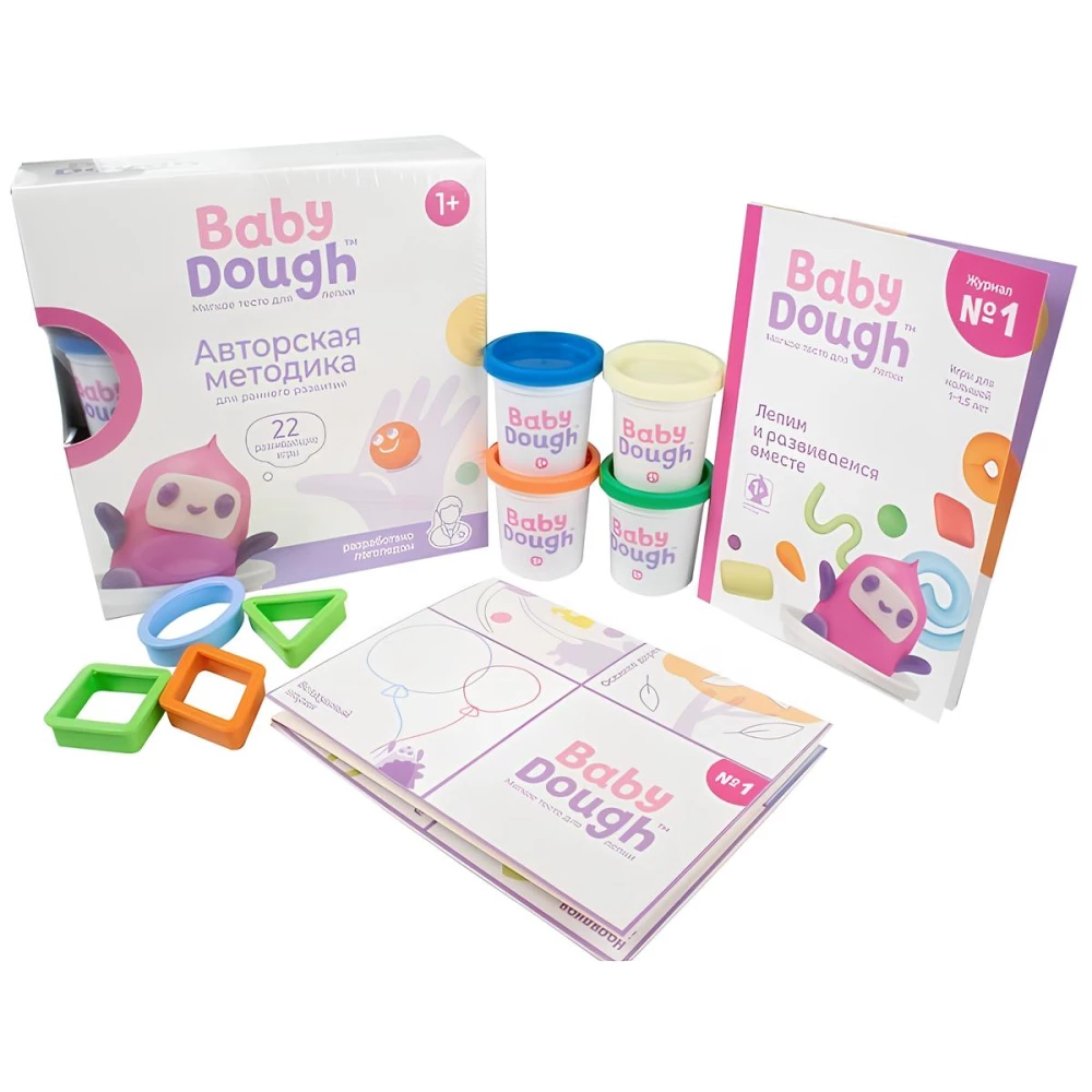 Entwicklungsspielzeug - Baby Dough: Knetmasse, pink