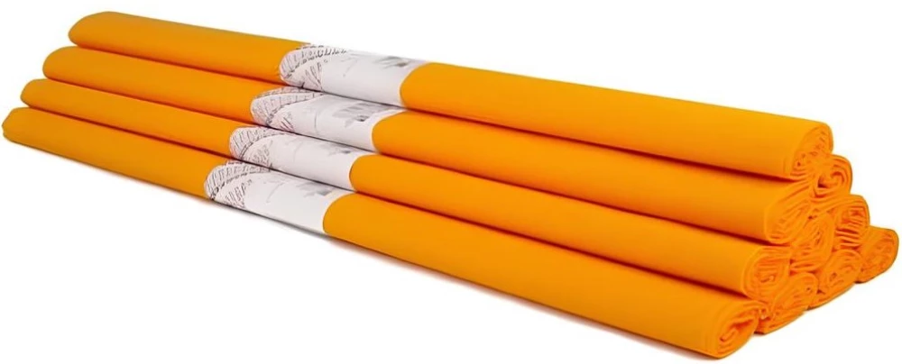 Krepppapier - orange, 50 x 200 cm, 1 Rolle